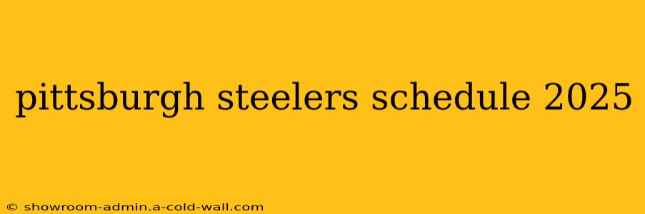 pittsburgh steelers schedule 2025