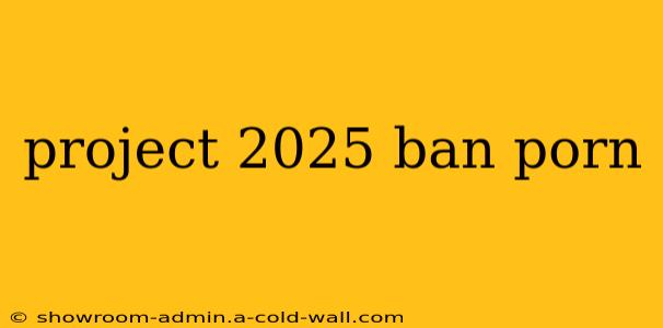 project 2025 ban porn