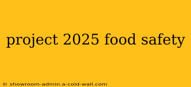 project 2025 food safety