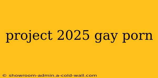 project 2025 gay porn