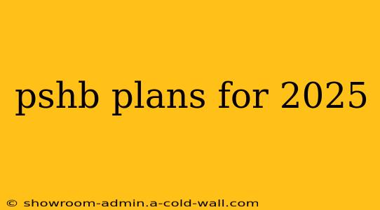 pshb plans for 2025