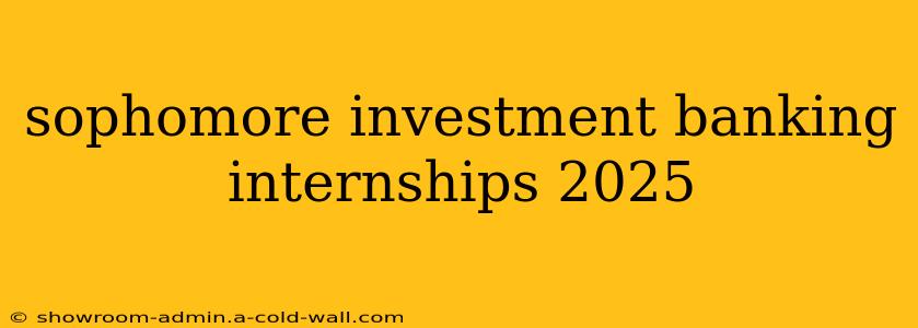 sophomore investment banking internships 2025