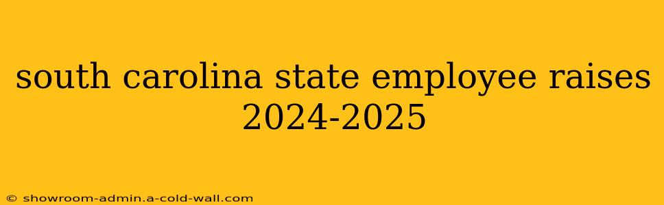 south carolina state employee raises 2024-2025