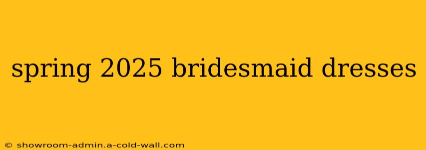 spring 2025 bridesmaid dresses