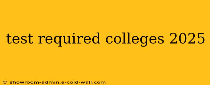 test required colleges 2025