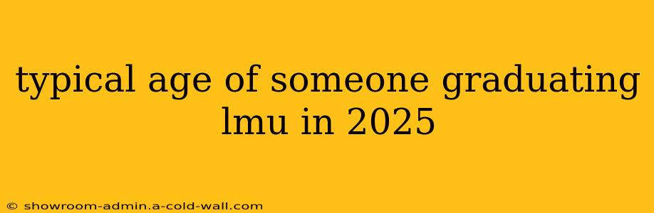 typical age of someone graduating lmu in 2025