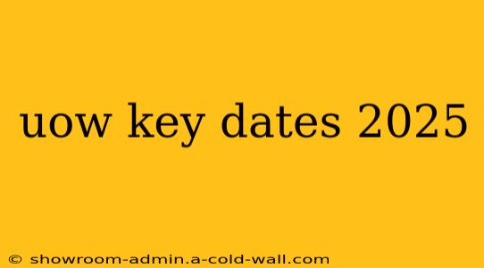 uow key dates 2025