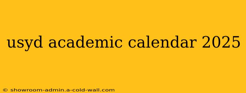 usyd academic calendar 2025