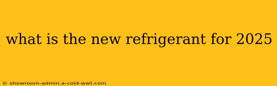 what is the new refrigerant for 2025