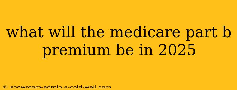 what will the medicare part b premium be in 2025