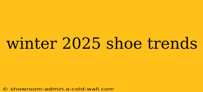 winter 2025 shoe trends