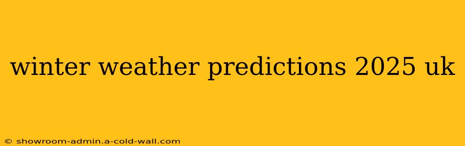 winter weather predictions 2025 uk